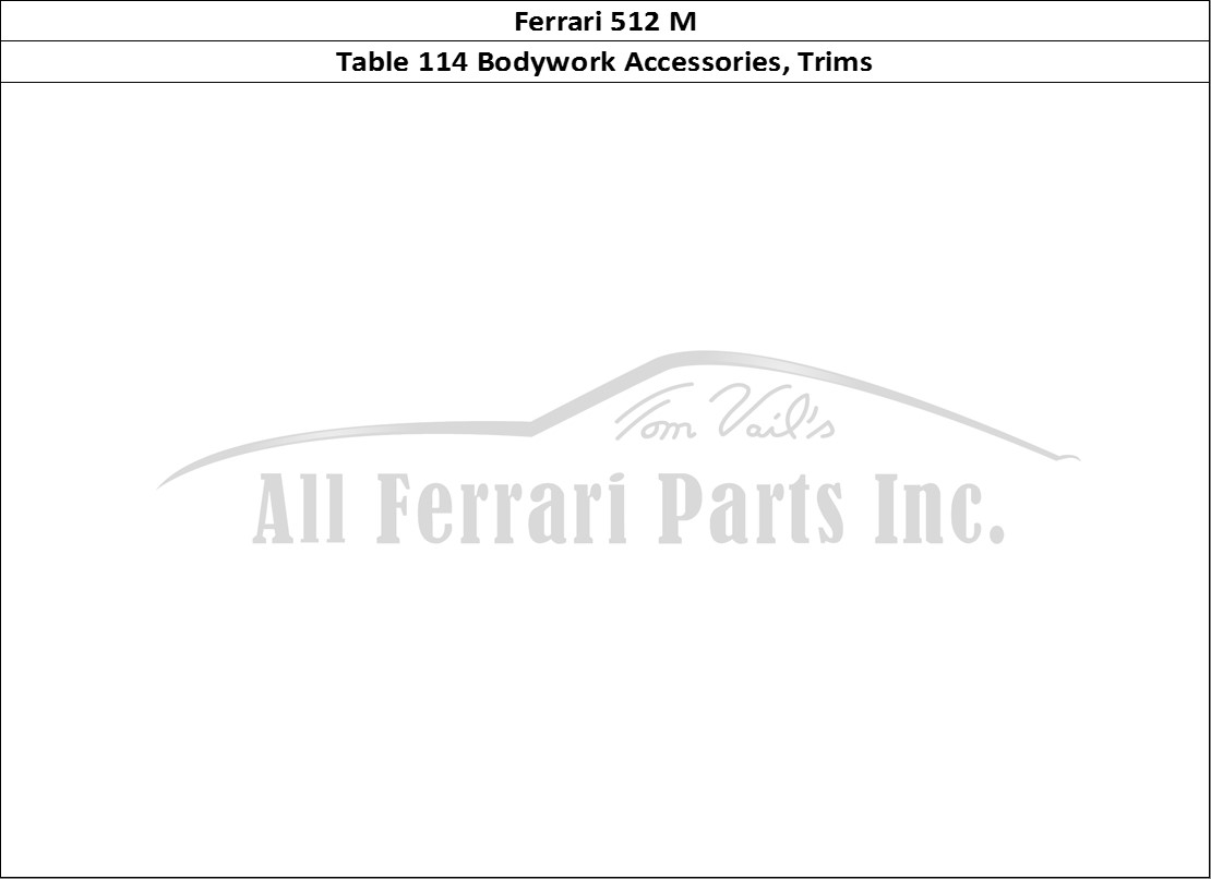 Ferrari Parts Ferrari 512 M Page 114 Accessories and Trims