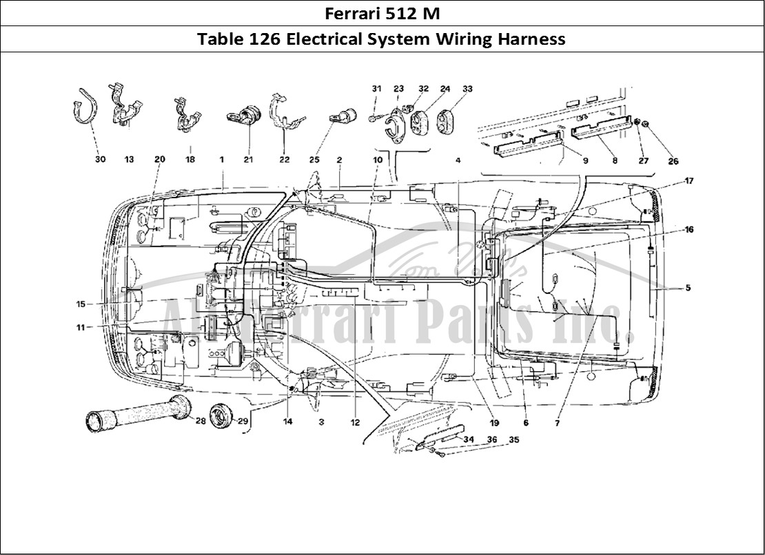 Ferrari Parts Ferrari 512 M Page 126 Electric System