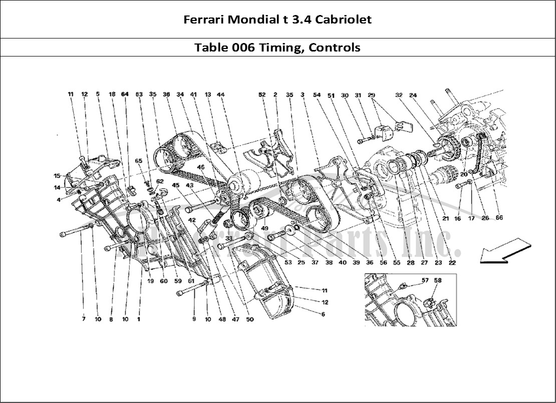 Ferrari Parts Ferrari Mondial 3.4 t Cabriolet Page 006 Timing - Controls