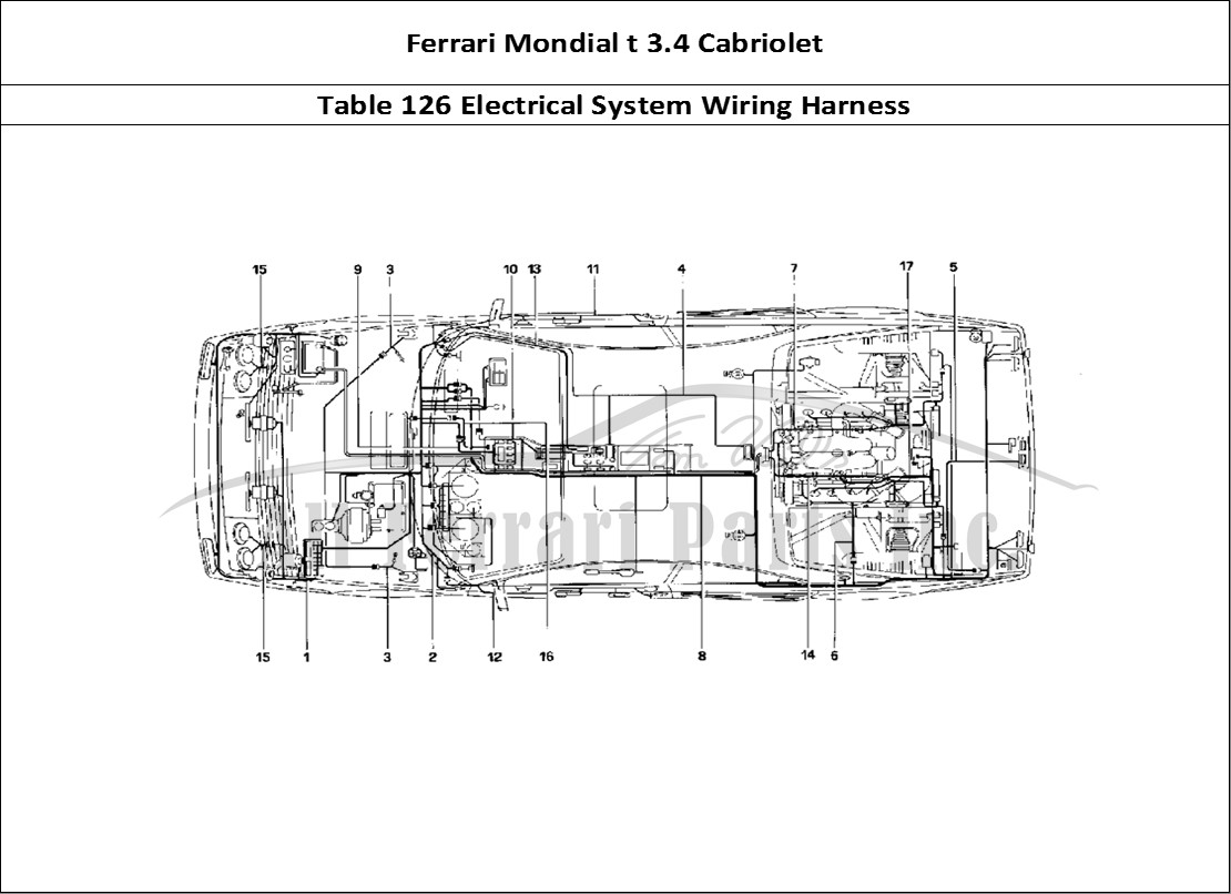 Ferrari Parts Ferrari Mondial 3.4 t Cabriolet Page 126 Electric System