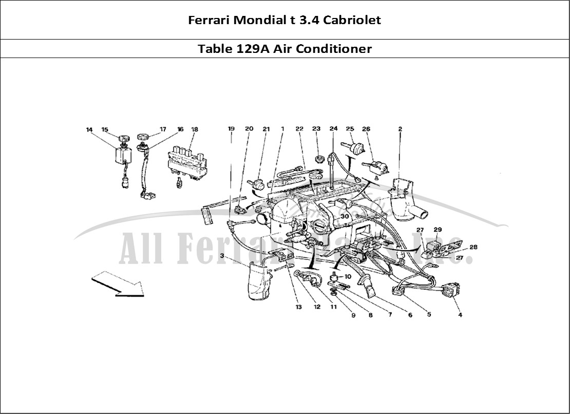 Ferrari Parts Ferrari Mondial 3.4 t Cabriolet Page 129 Air Condition Set