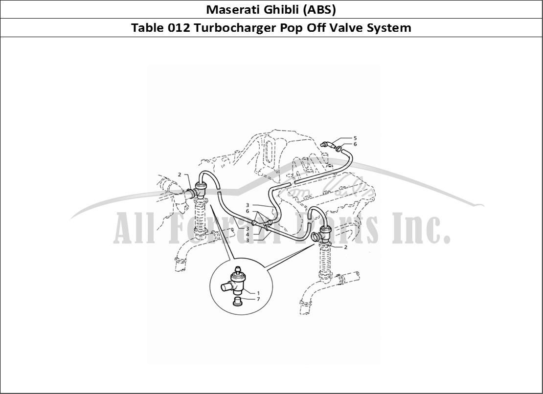 Ferrari Parts Maserati Ghibli 2.8 (ABS) Page 012 Pop Off Valve System
