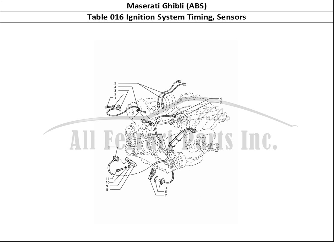 Ferrari Parts Maserati Ghibli 2.8 (ABS) Page 016 Ignition System Timing: S