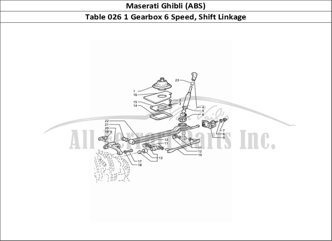 Ferrari Parts Maserati Ghibli 2.8 (ABS) Page 026 Getrag Transmission 6 Spe