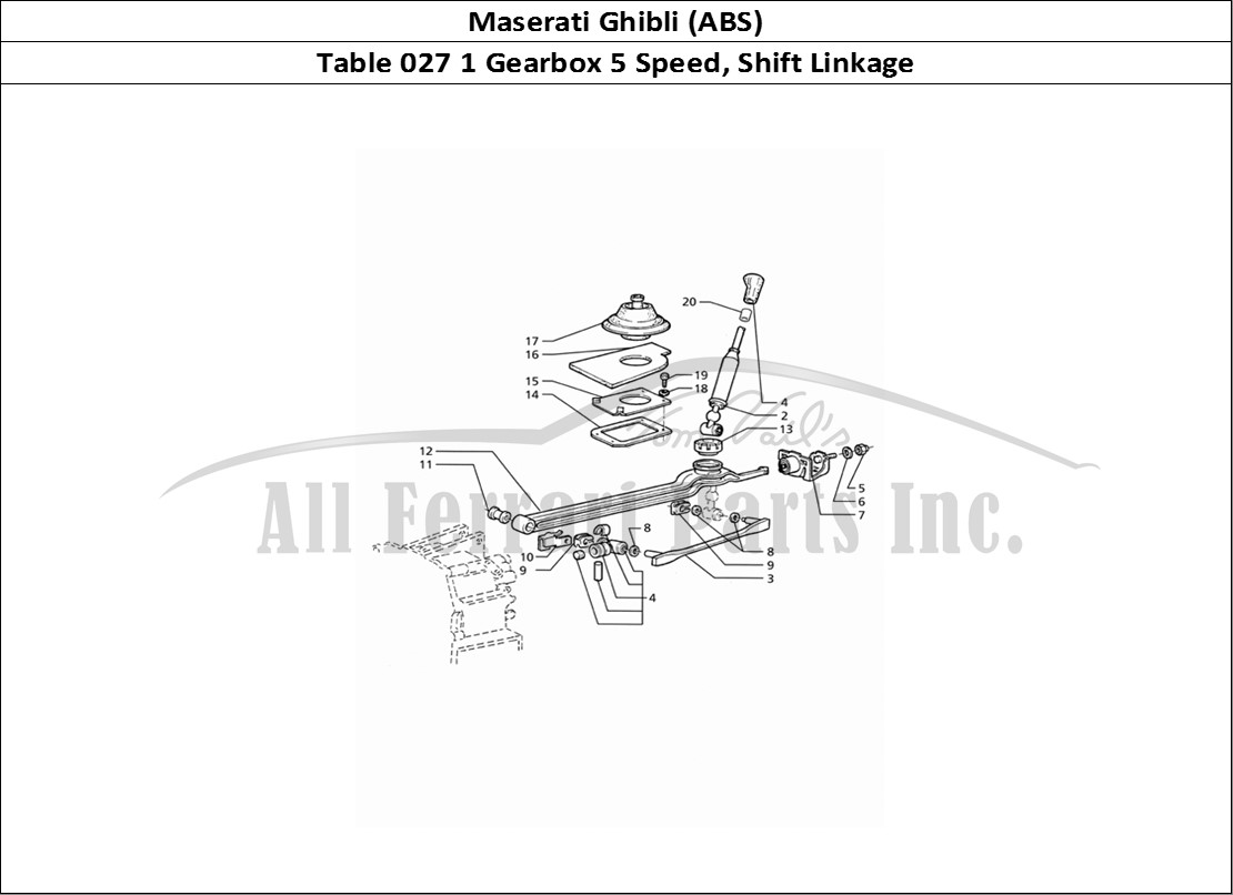 Ferrari Parts Maserati Ghibli 2.8 (ABS) Page 027 Getrag Transmission 5 Spe