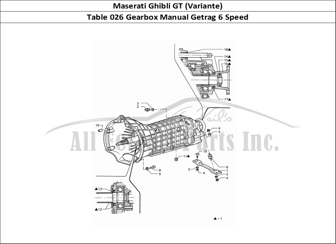 Ferrari Parts Maserati Ghibli 2.8 GT (Variante) Page 026 Getrag Manual Transmissio