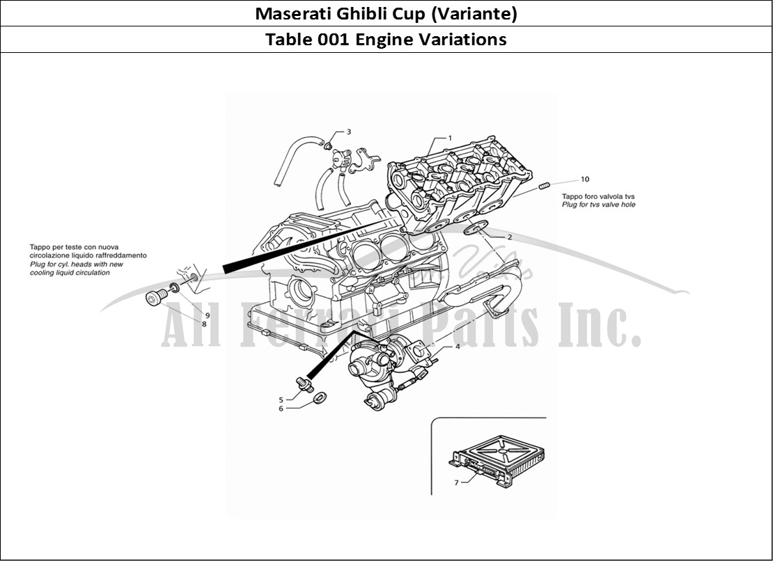 Ferrari Parts Maserati Ghibli 2.0 Cup Page 001 Engine Variations