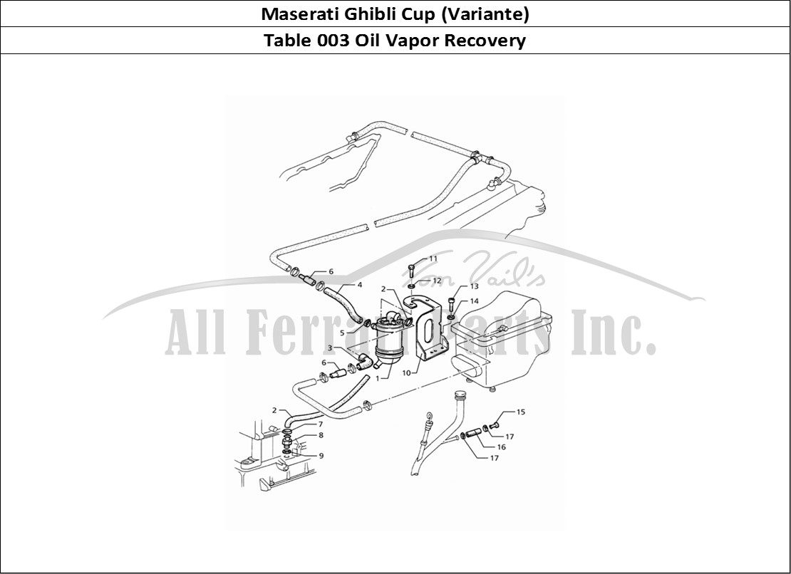 Ferrari Parts Maserati Ghibli 2.0 Cup Page 003 Oil Vapours Recovery