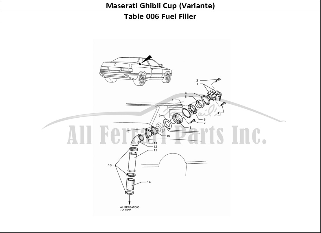 Ferrari Parts Maserati Ghibli 2.0 Cup Page 006 Fuel Filler