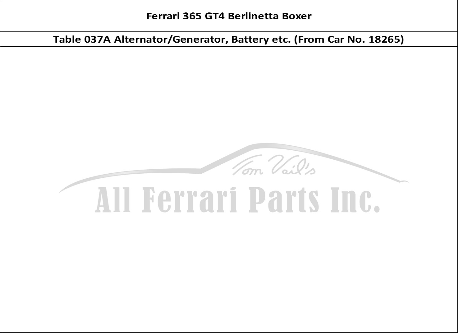 Ferrari Parts Ferrari 365 GT4 Berlinetta Boxer Page 037 Current Generation (From