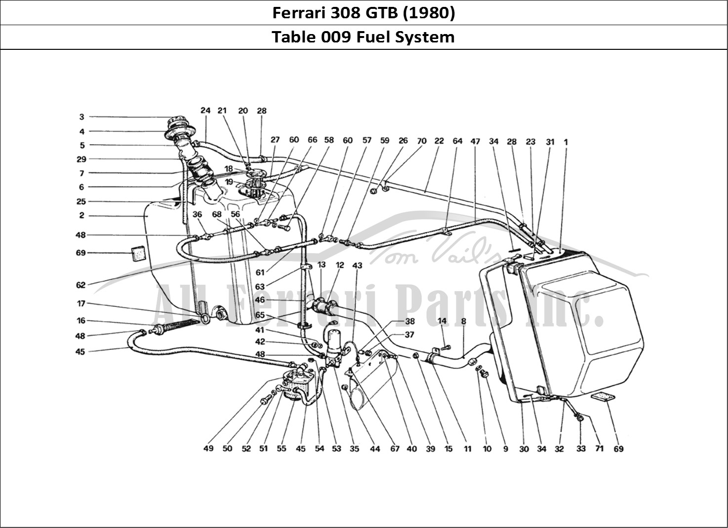 Ferrari Parts Ferrari 308 GTB (1980) Page 009 Fuel System