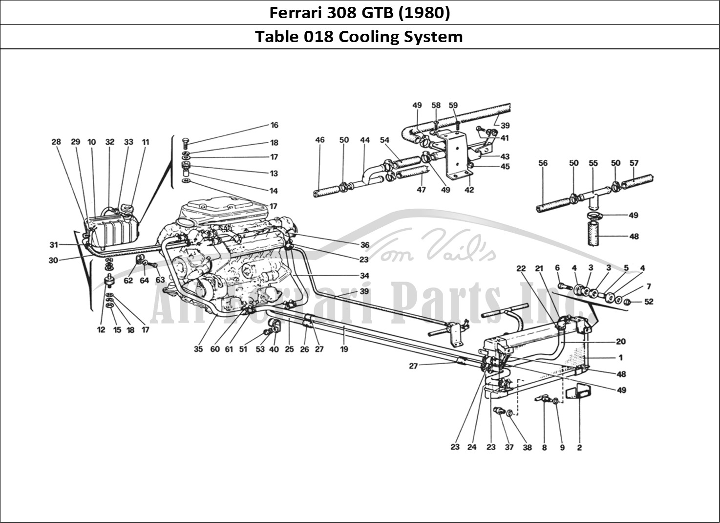 Ferrari Parts Ferrari 308 GTB (1980) Page 018 Cooling System