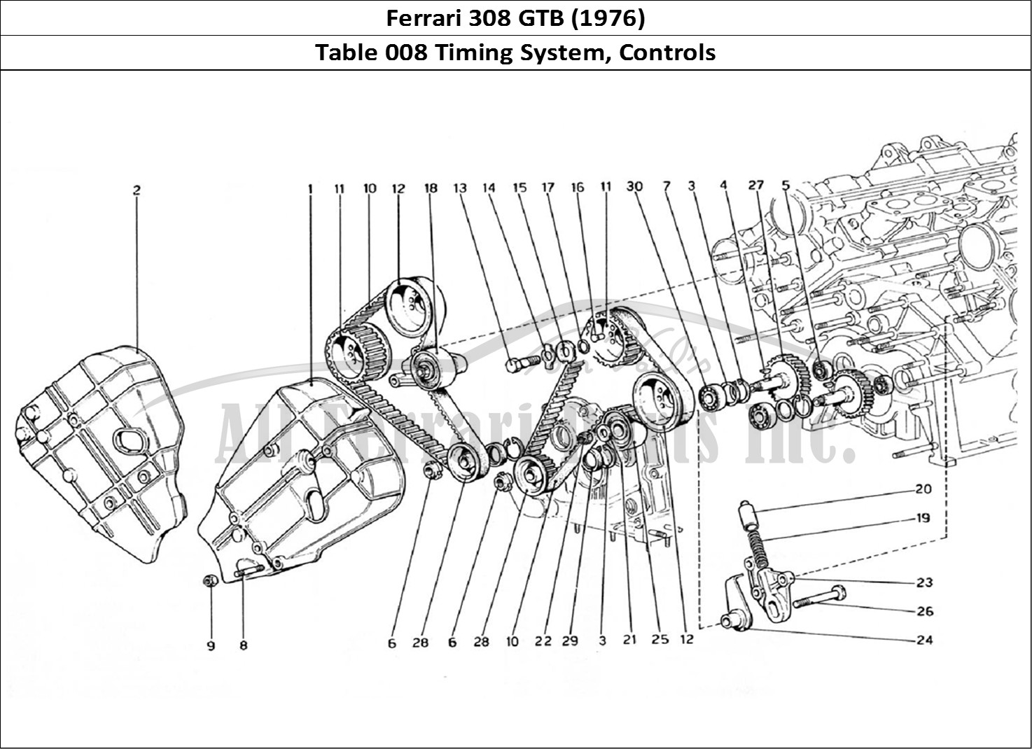 Ferrari Parts Ferrari 308 GTB (1976) Page 008 Timing System - Controls