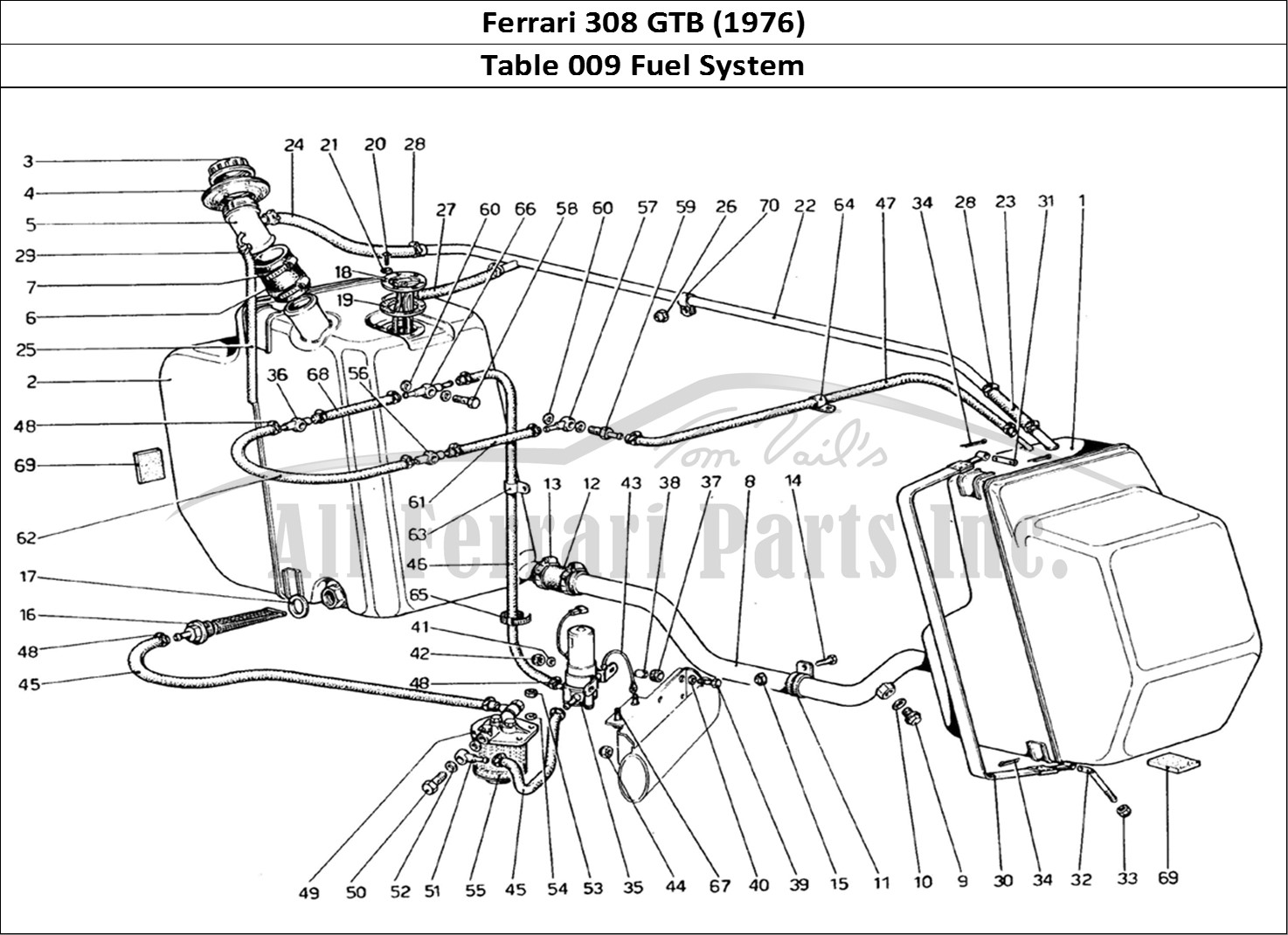 Ferrari Parts Ferrari 308 GTB (1976) Page 009 Fuel System