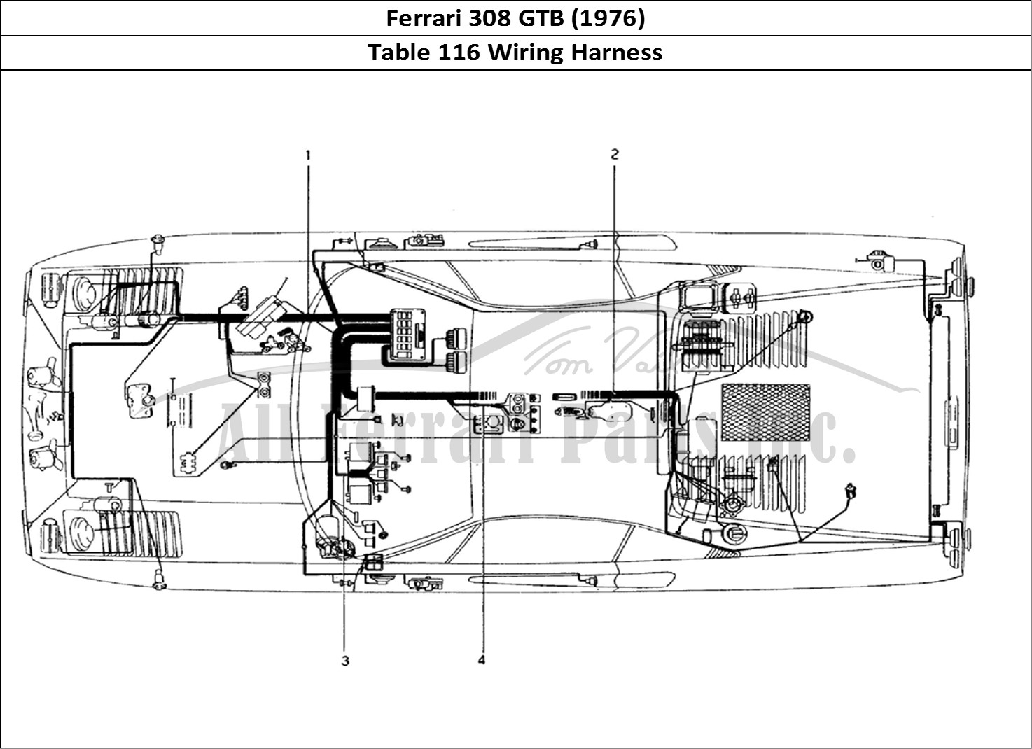 Ferrari Parts Ferrari 308 GTB (1976) Page 116 Body Electrical