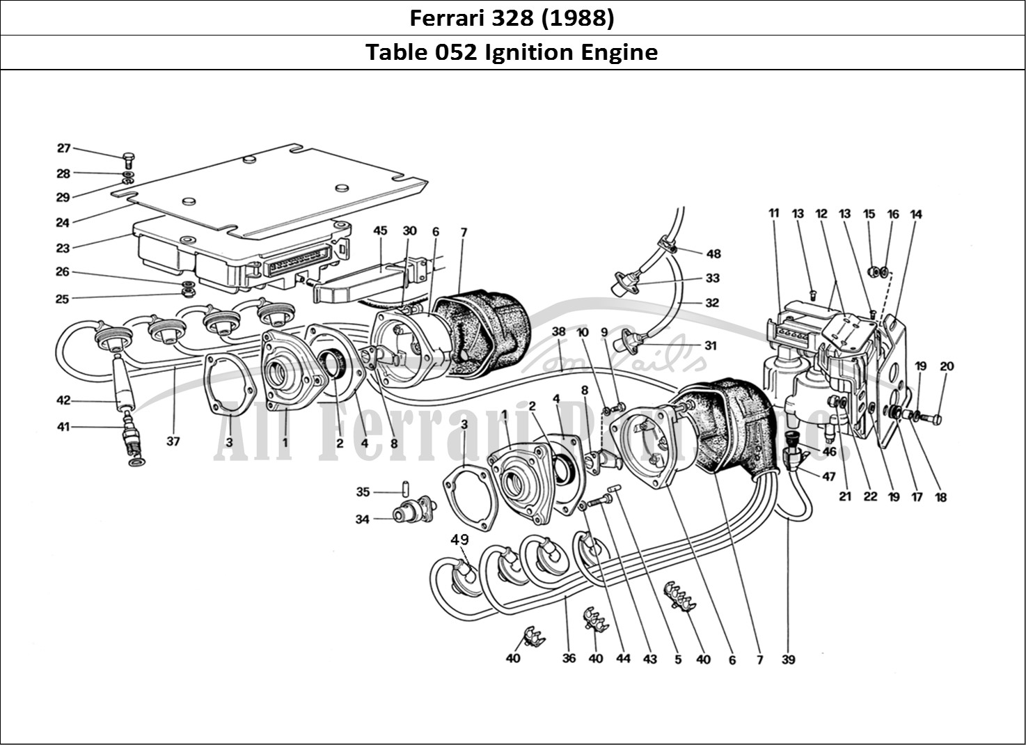 Ferrari Parts Ferrari 328 (1988) Page 052 Engine Ignition