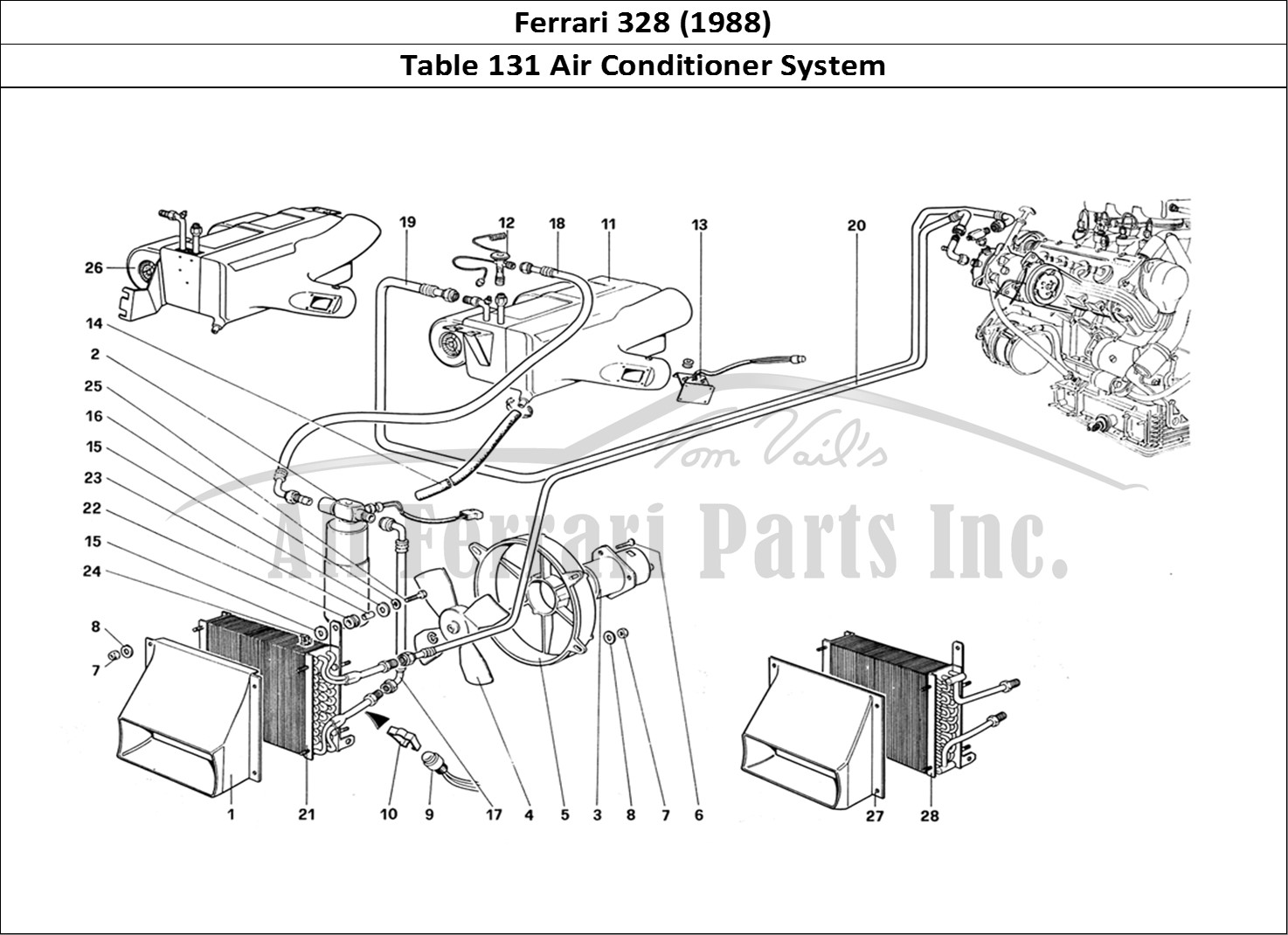 Ferrari Parts Ferrari 328 (1988) Page 131 Air Conditioning System