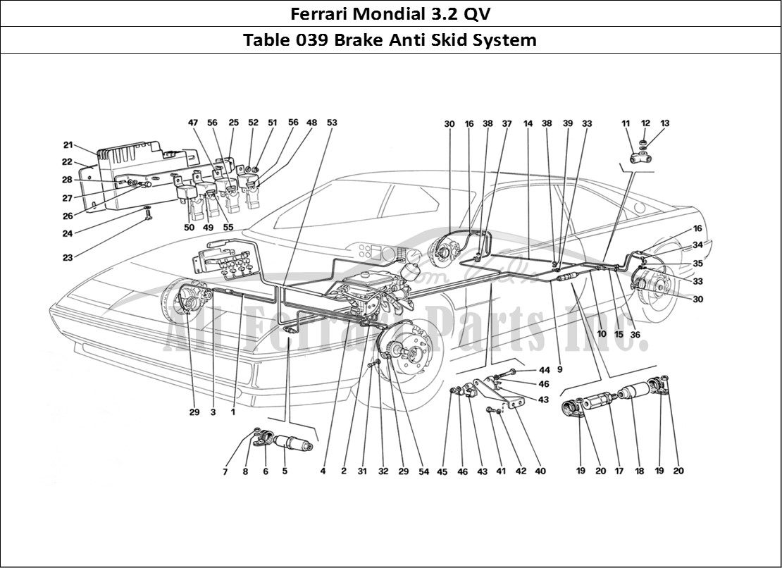 Ferrari Parts Ferrari Mondial 3.2 QV (1987) Page 039 Anti skid System