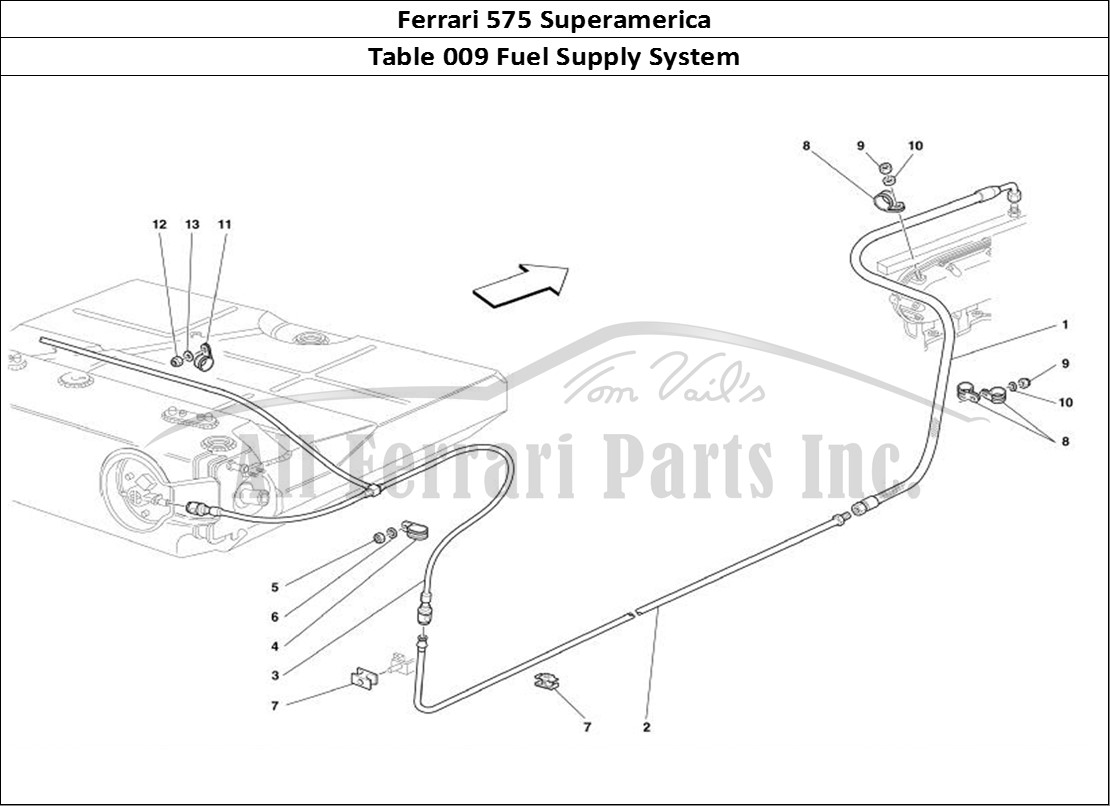 Ferrari Parts Ferrari 575 Superamerica Page 009 Fuel Supply System