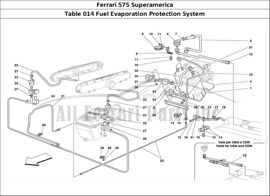 Ferrari Parts Ferrari 575 Superamerica Page 014 Antievaporation Device