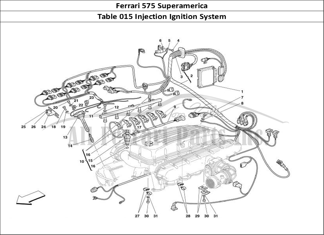 Ferrari Parts Ferrari 575 Superamerica Page 015 Injection - Ignition Devi
