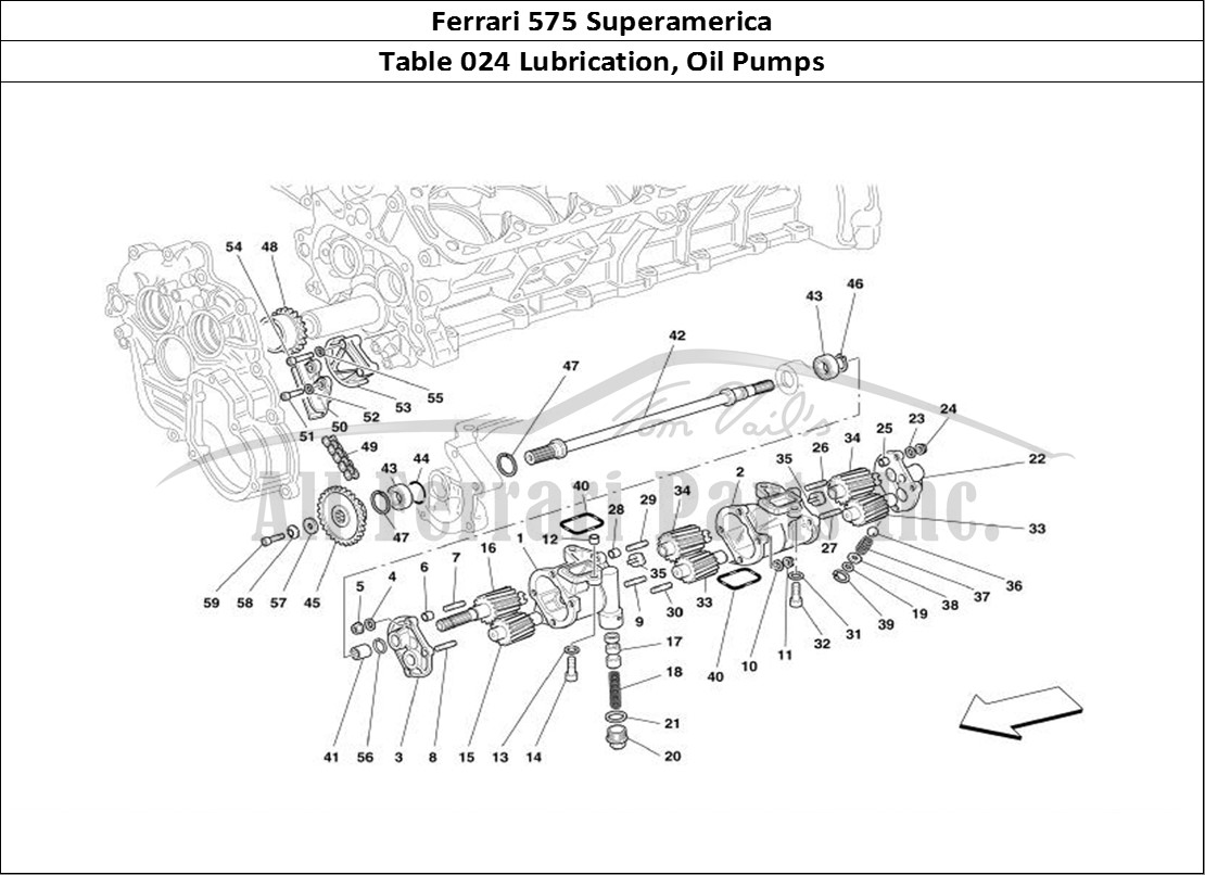 Ferrari Parts Ferrari 575 Superamerica Page 024 Lubrication - Oil Pumps