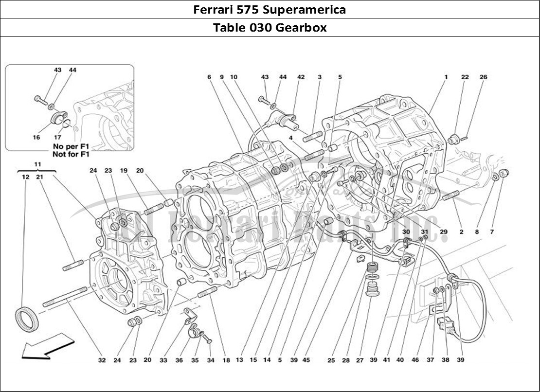 Ferrari Parts Ferrari 575 Superamerica Page 030 Gearbox