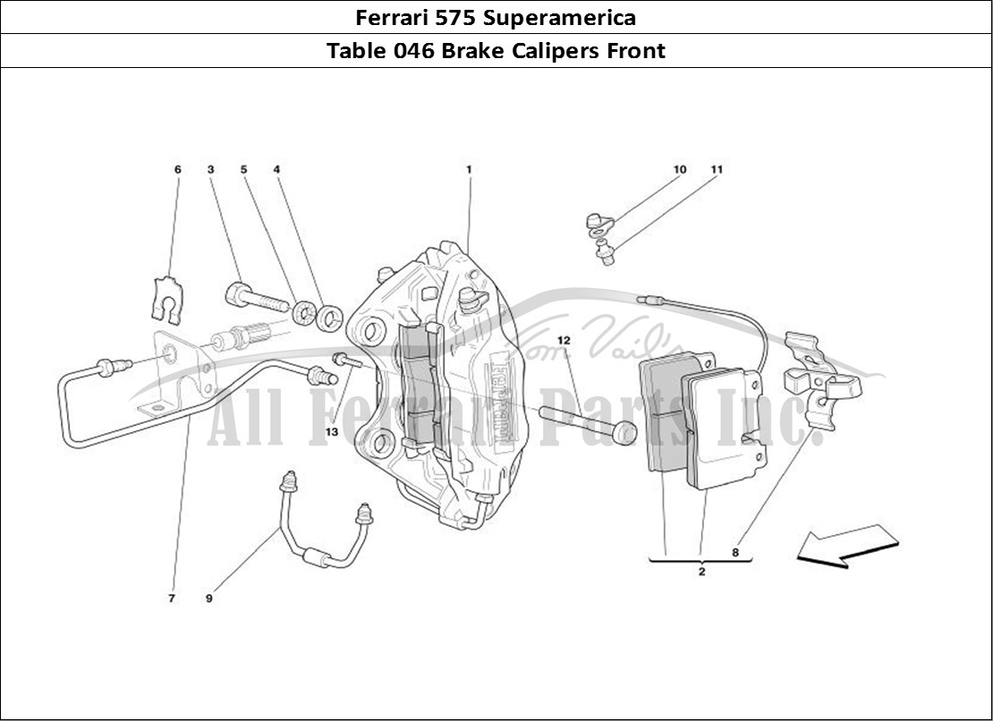 Ferrari Parts Ferrari 575 Superamerica Page 046 Caliper for Front Brake
