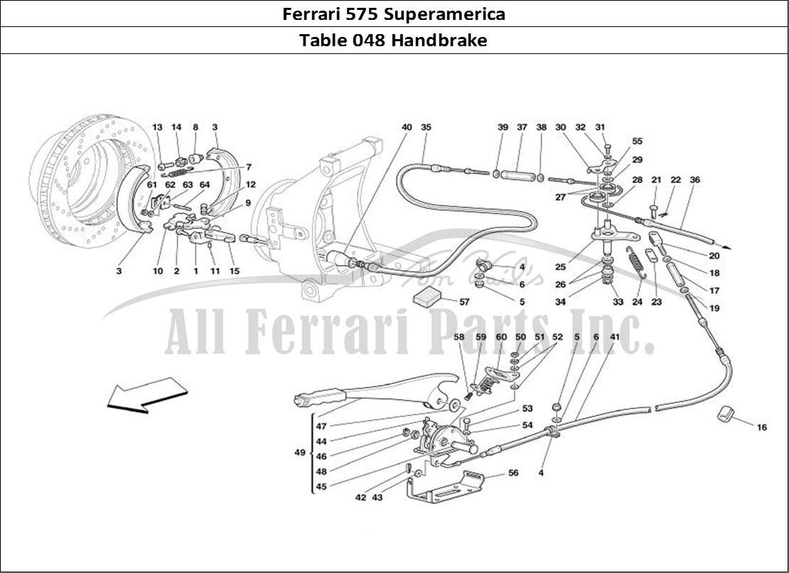 Ferrari Parts Ferrari 575 Superamerica Page 048 Hand-Brake Control