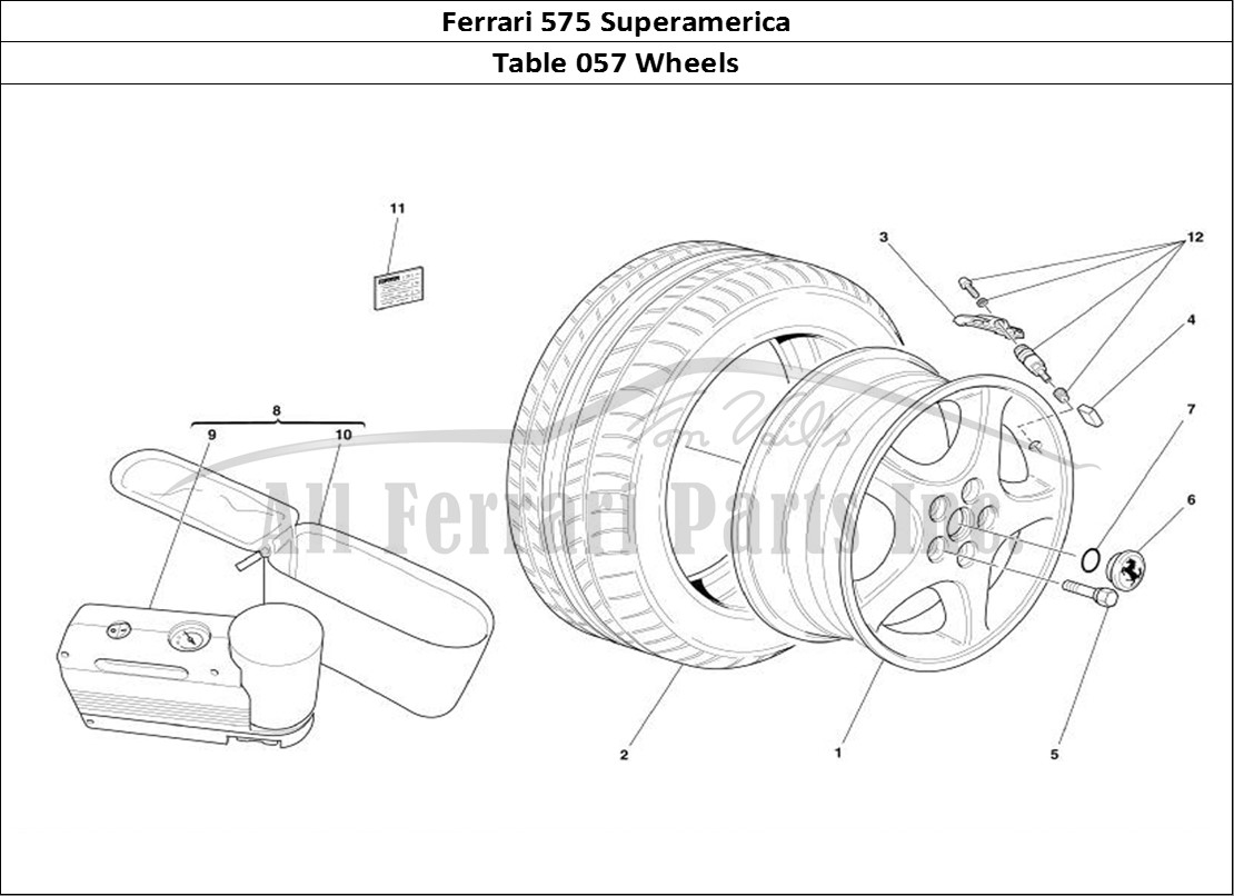 Ferrari Parts Ferrari 575 Superamerica Page 057 Wheels