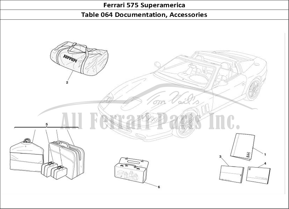 Ferrari Parts Ferrari 575 Superamerica Page 064 Documentation and Accesso