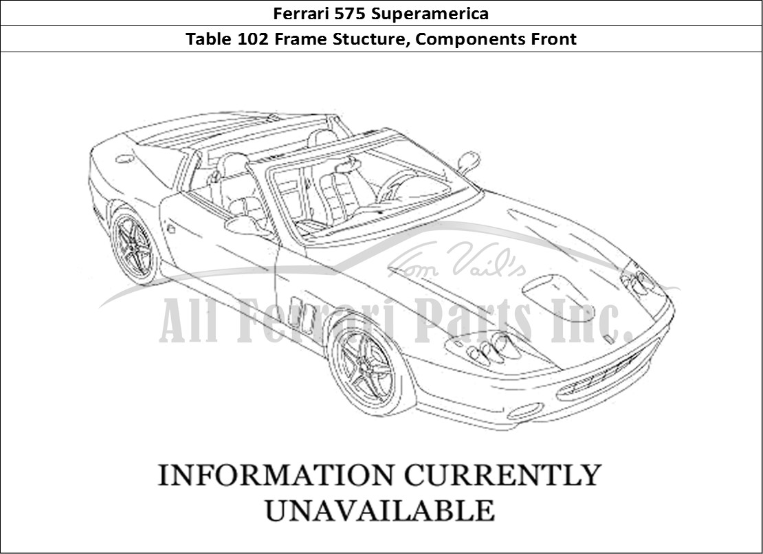Ferrari Parts Ferrari 575 Superamerica Page 102 Front Structures and Comp