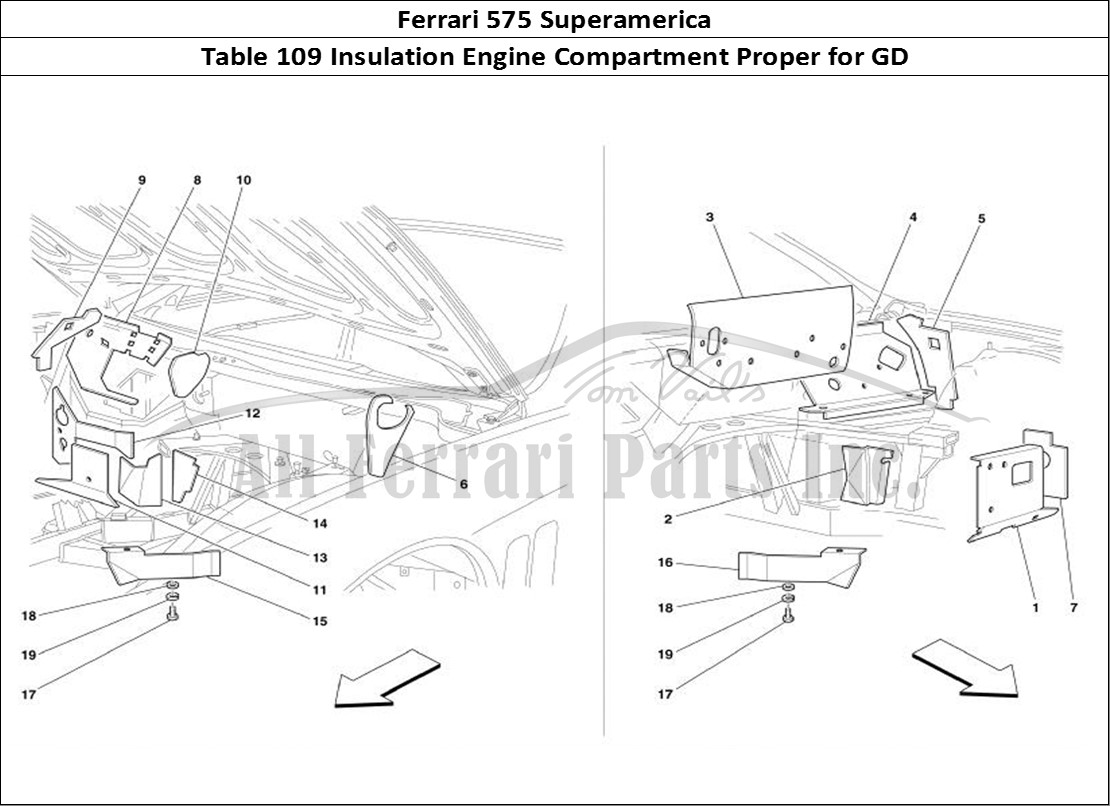 Ferrari Parts Ferrari 575 Superamerica Page 109 Engine Compartment Fire-P