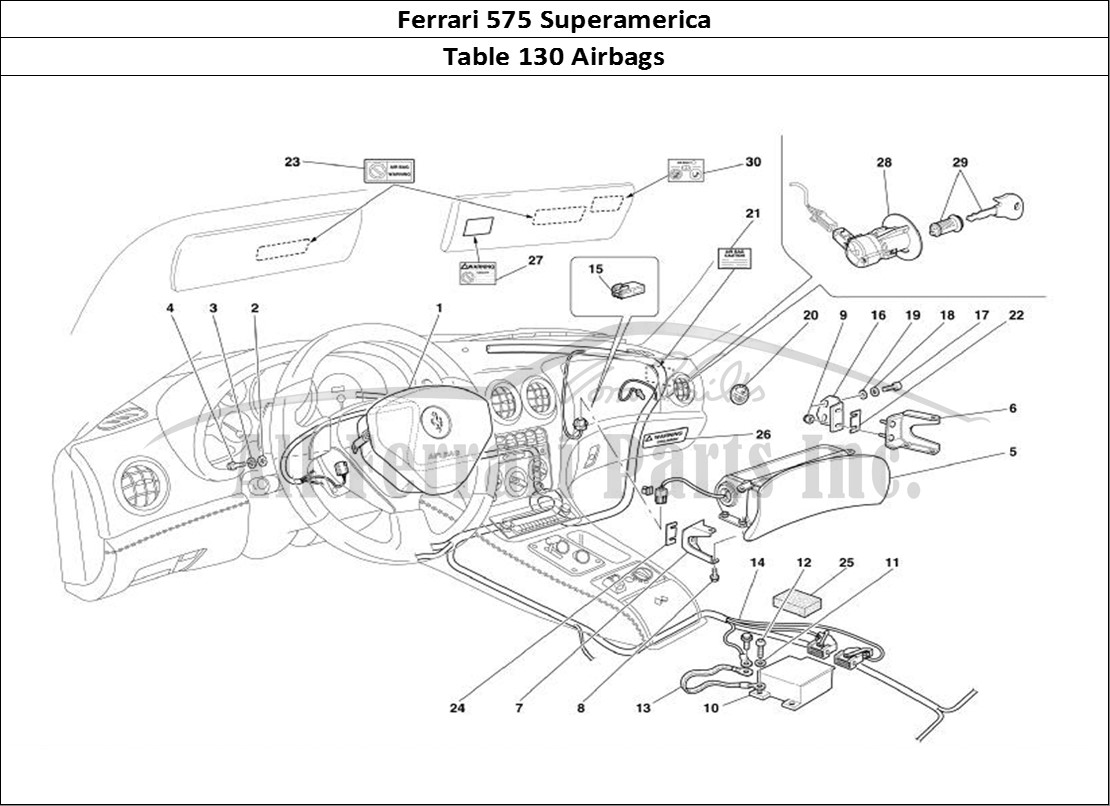 Ferrari Parts Ferrari 575 Superamerica Page 130 Air-Bags
