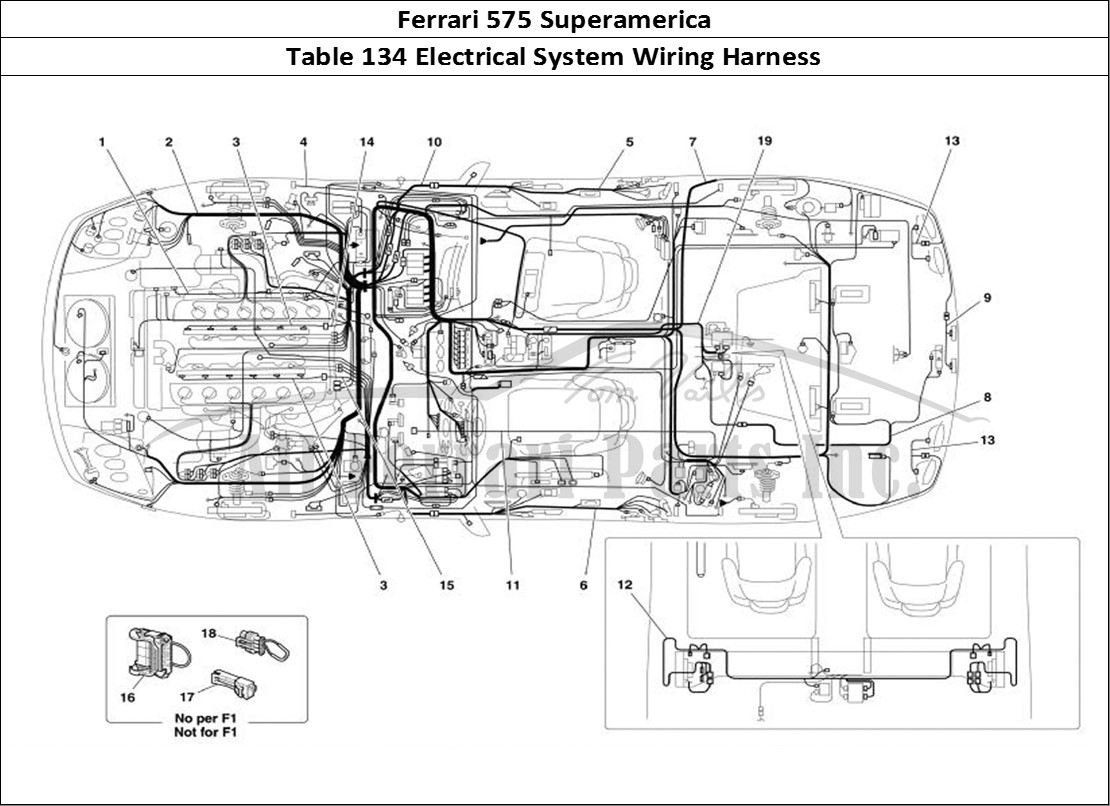 Ferrari Parts Ferrari 575 Superamerica Page 134 Electrical System