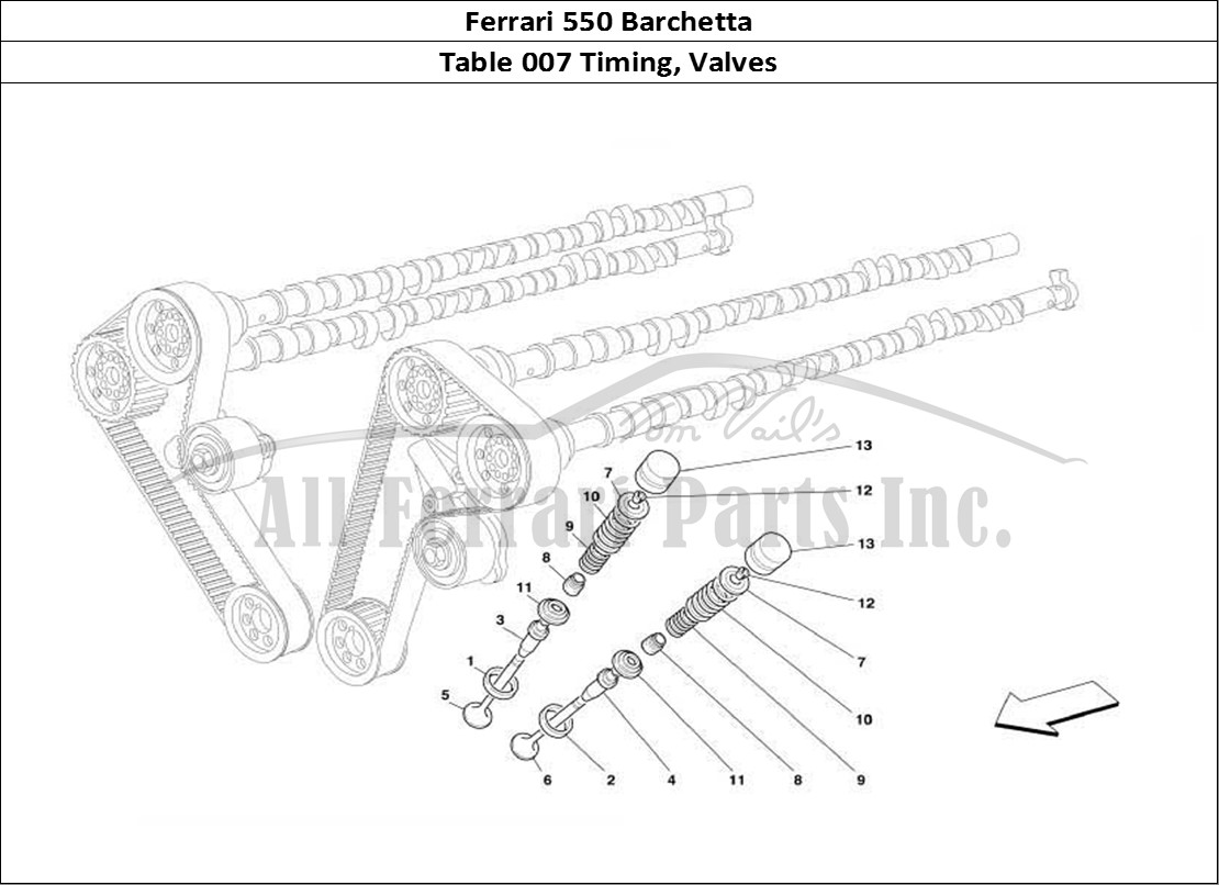 Ferrari Parts Ferrari 550 Barchetta Page 007 Timing - Valves