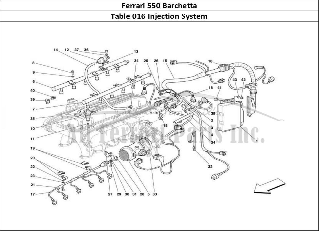 Ferrari Parts Ferrari 550 Barchetta Page 016 Injection Device