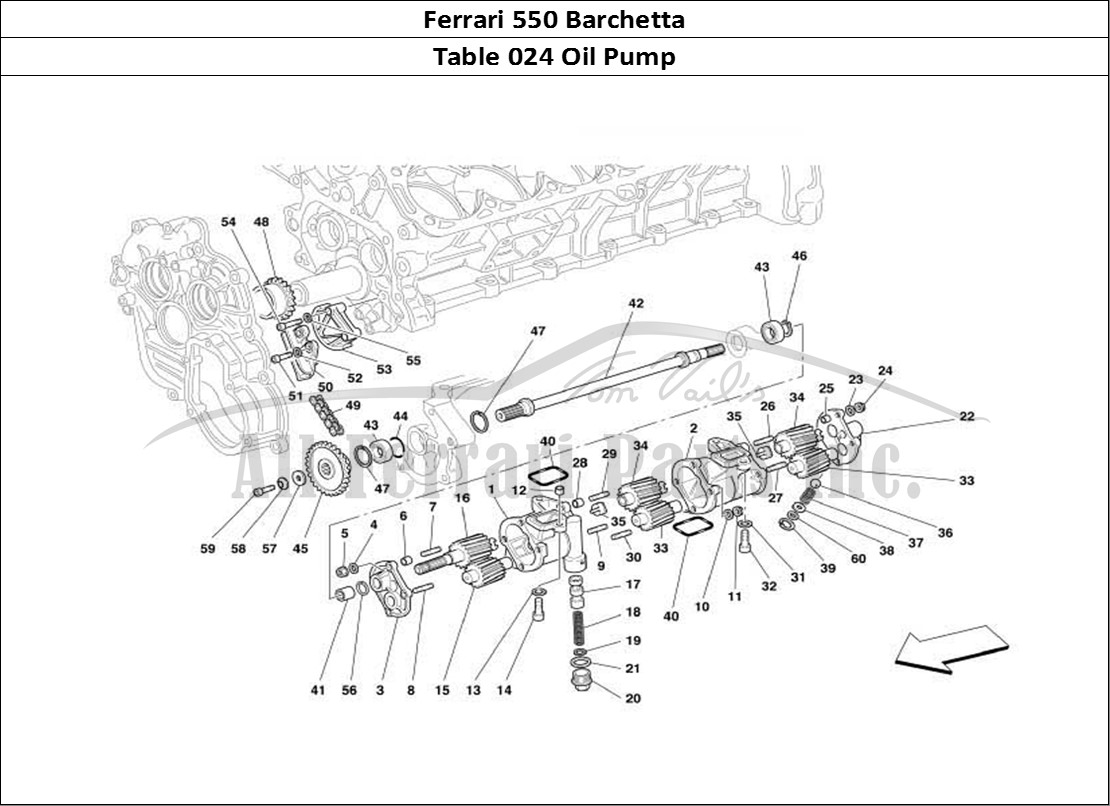 Ferrari Parts Ferrari 550 Barchetta Page 024 Lubrication - Oil Pumps