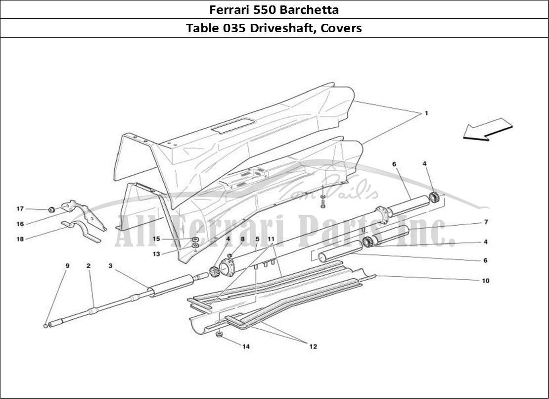 Ferrari Parts Ferrari 550 Barchetta Page 035 Engine/Gearbox Connecting