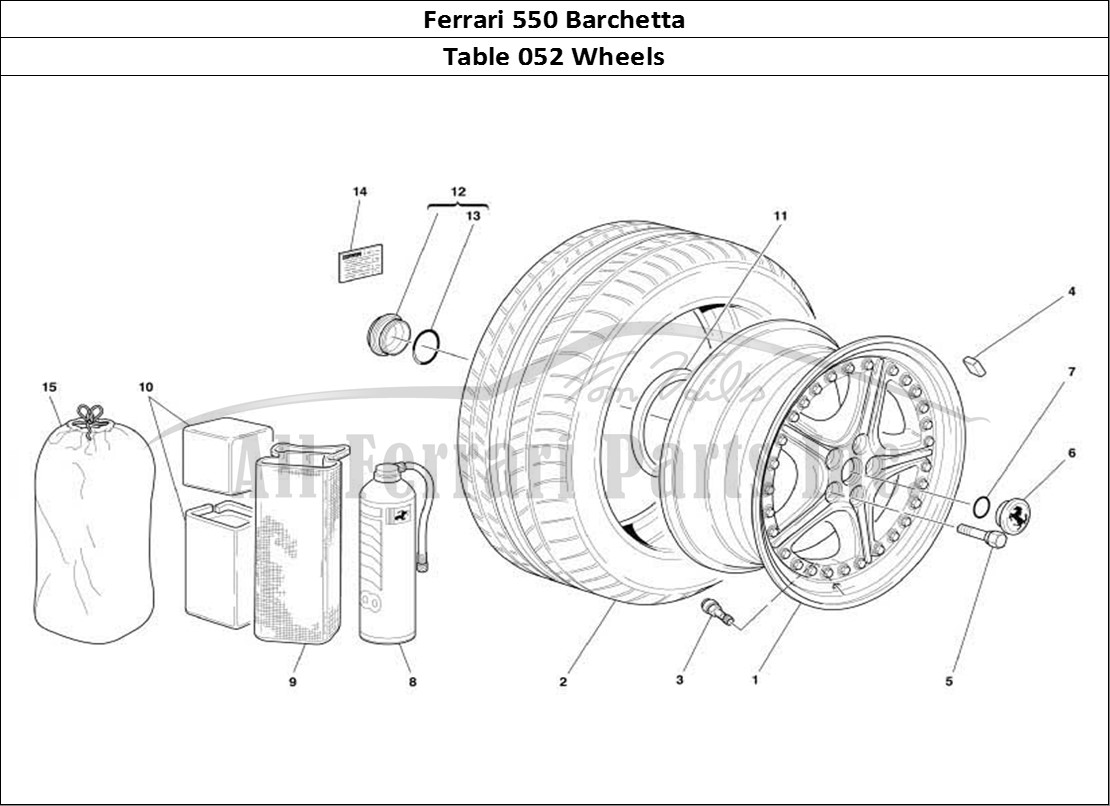 Ferrari Parts Ferrari 550 Barchetta Page 052 Wheels