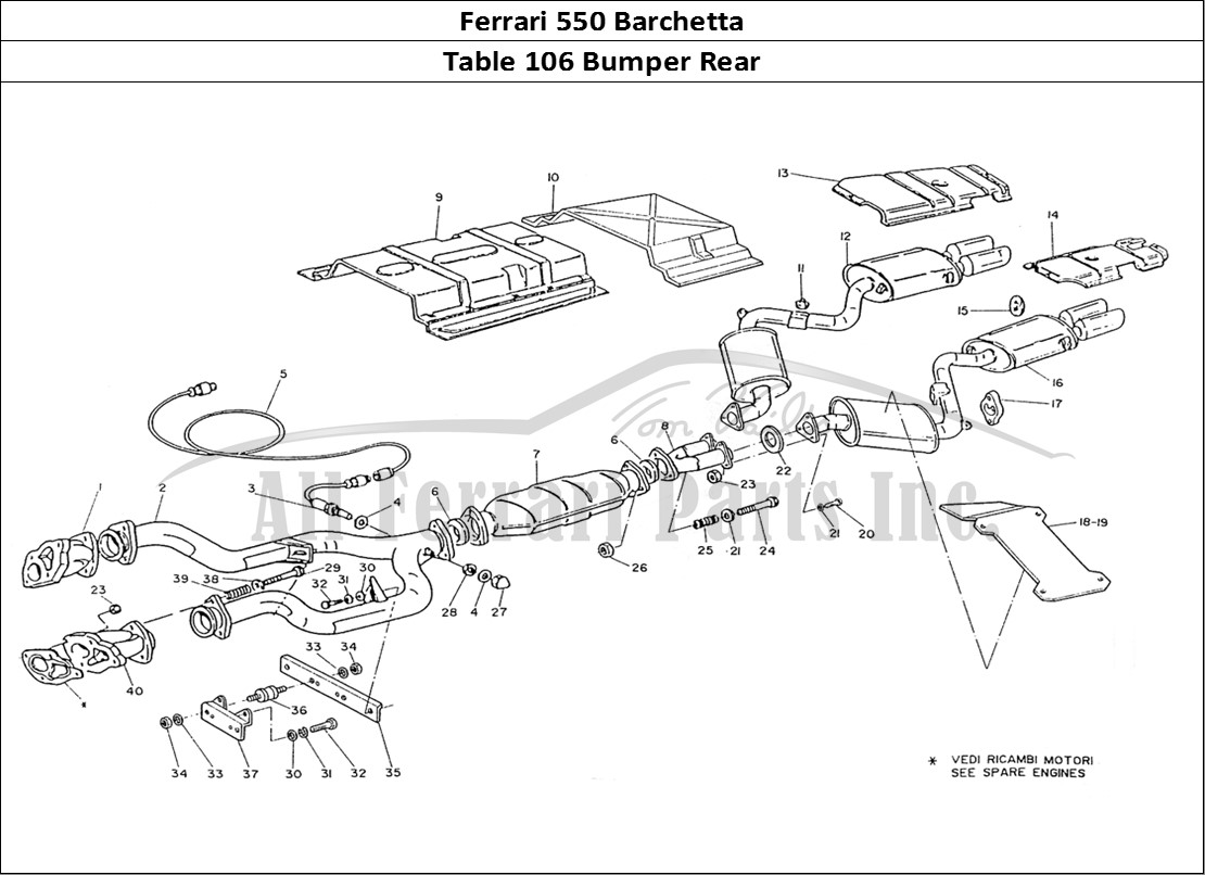 Ferrari Parts Ferrari 550 Barchetta Page 106 Rear Bumper