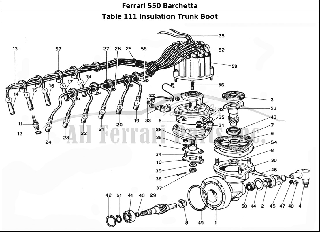 Ferrari Parts Ferrari 550 Barchetta Page 111 Boot Insulation