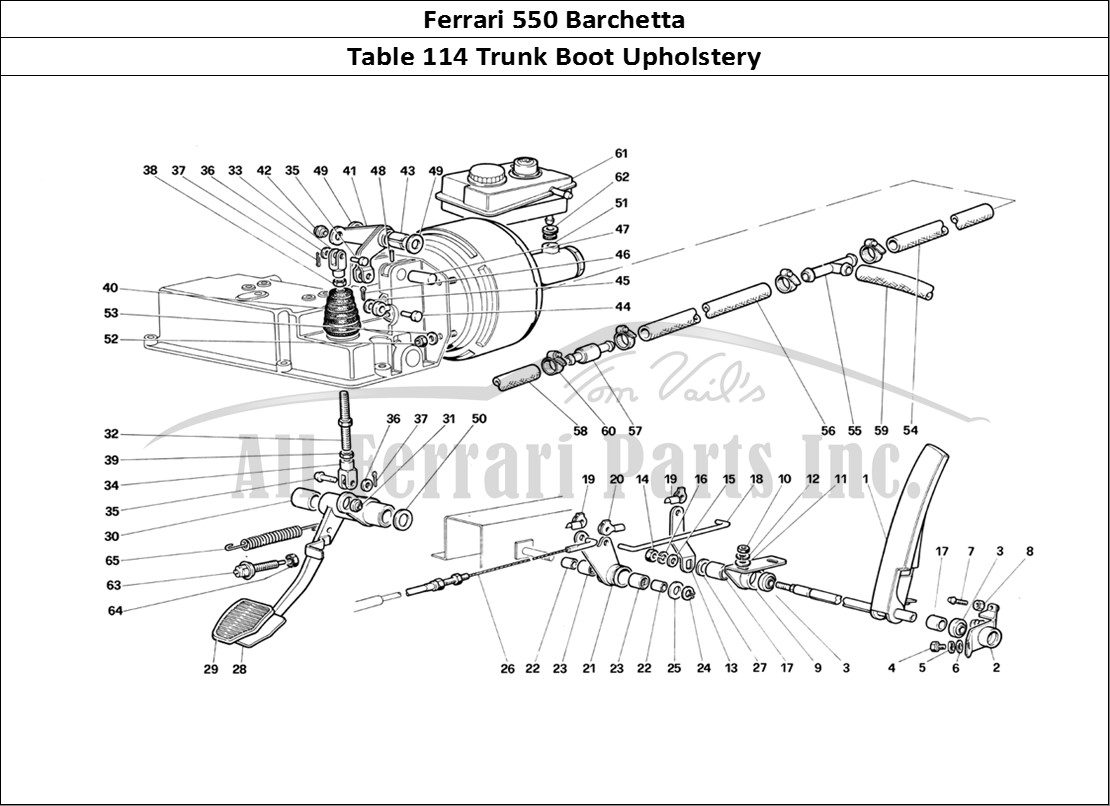 Ferrari Parts Ferrari 550 Barchetta Page 114 Boot Upholstery