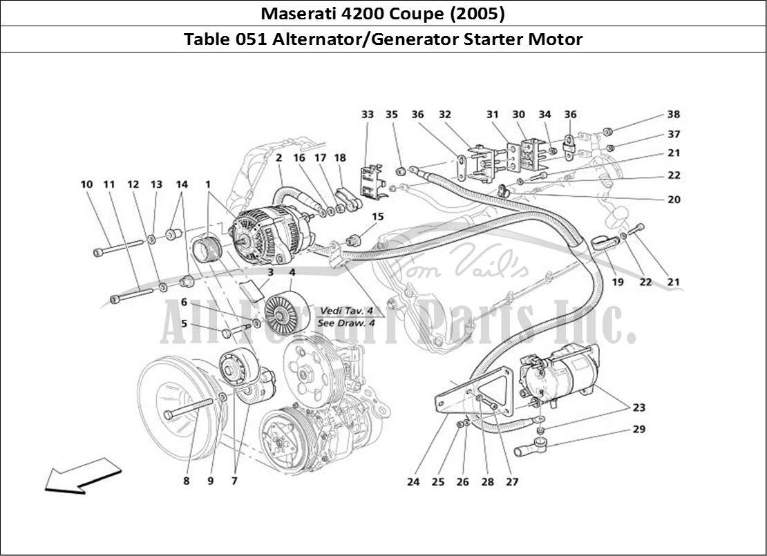 Ferrari Parts Maserati 4200 Coupe (2005) Page 051 Current Generator-Startin