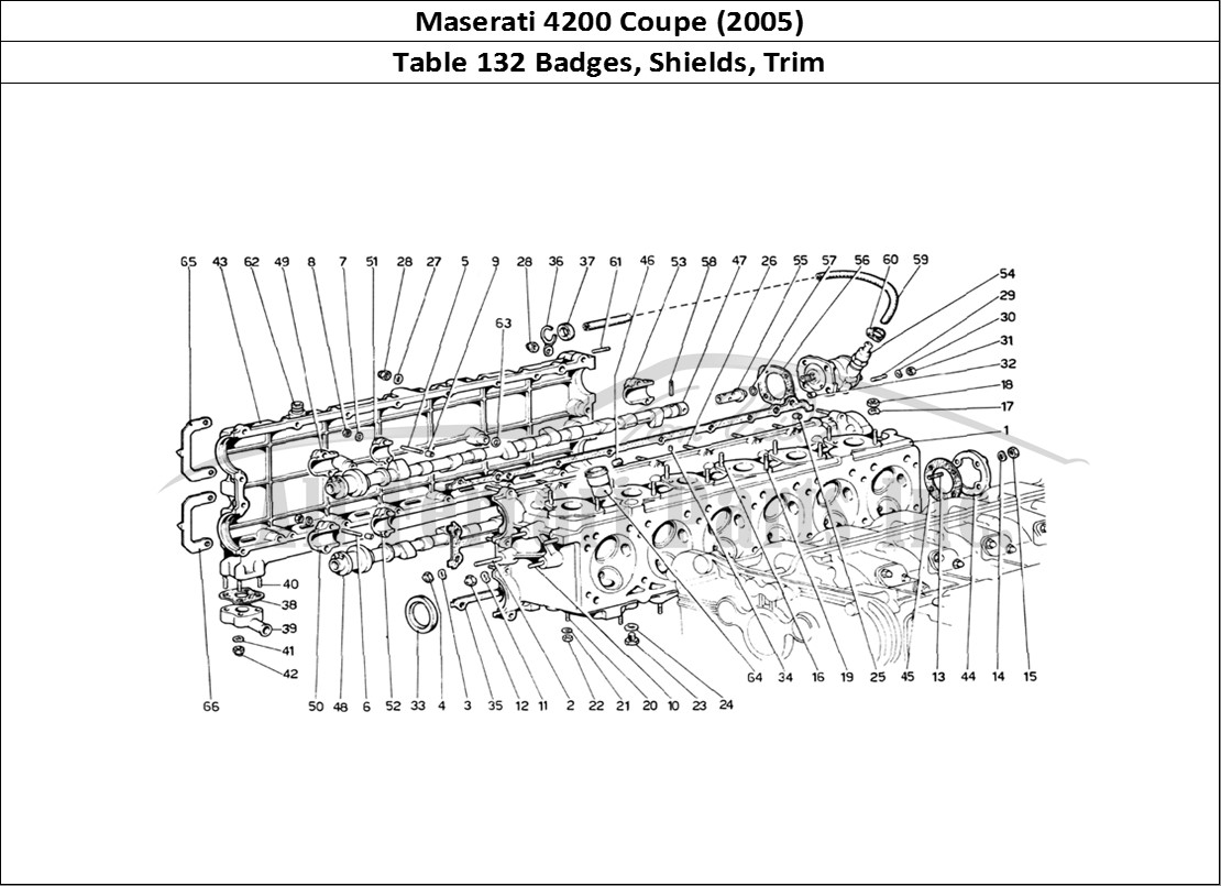 Ferrari Parts Maserati 4200 Coupe (2005) Page 132 Shields and Finishing