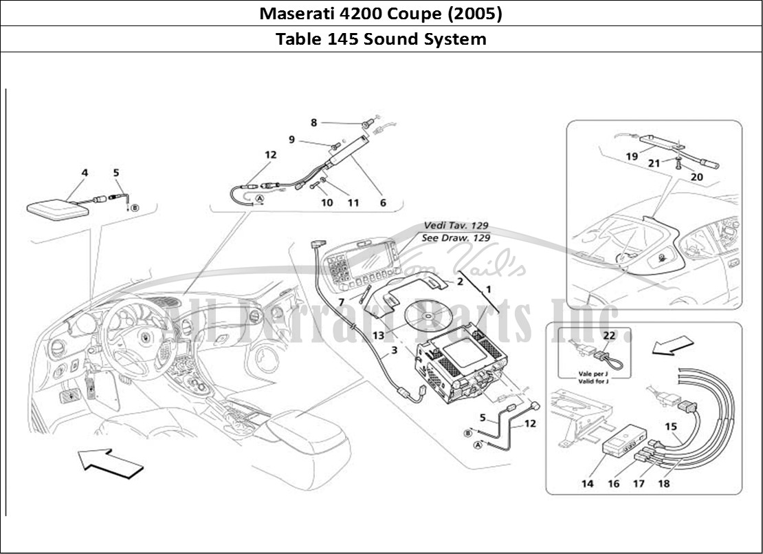 Ferrari Parts Maserati 4200 Coupe (2005) Page 145 Car Stereo System