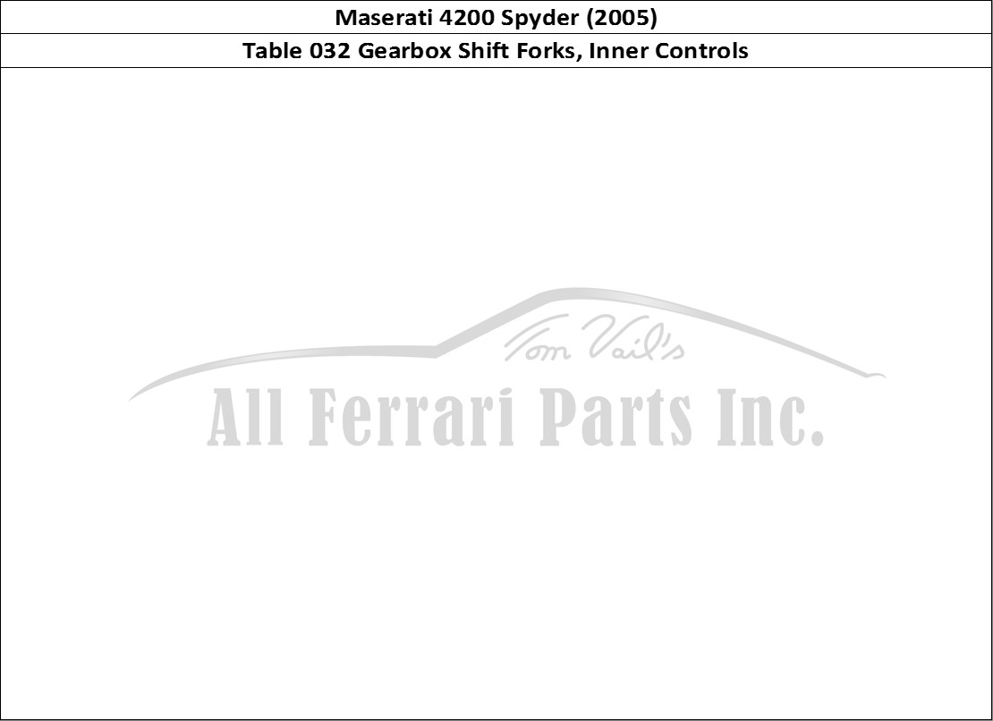 Ferrari Parts Maserati 4200 Spyder (2005) Page 032 Inner Gearbox Controls