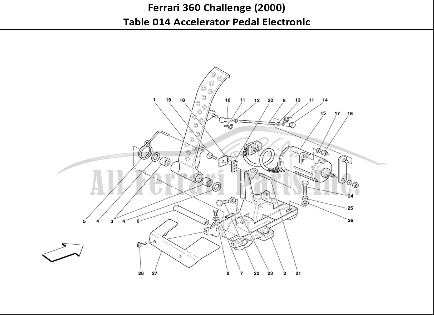 Ferrari Parts Ferrari 360 Challenge (2000) Page 014 Electronic Accelerator Pe