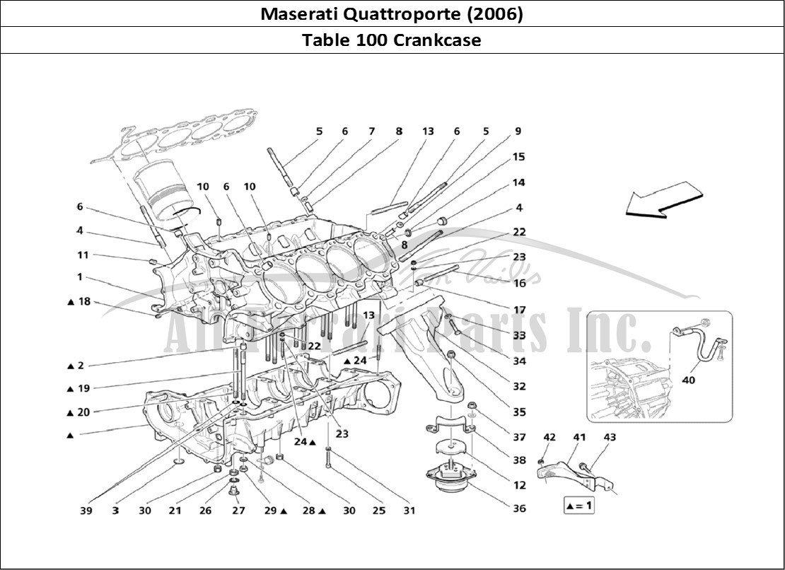 Ferrari Parts Maserati QTP. (2006) Page 100 Crankcase