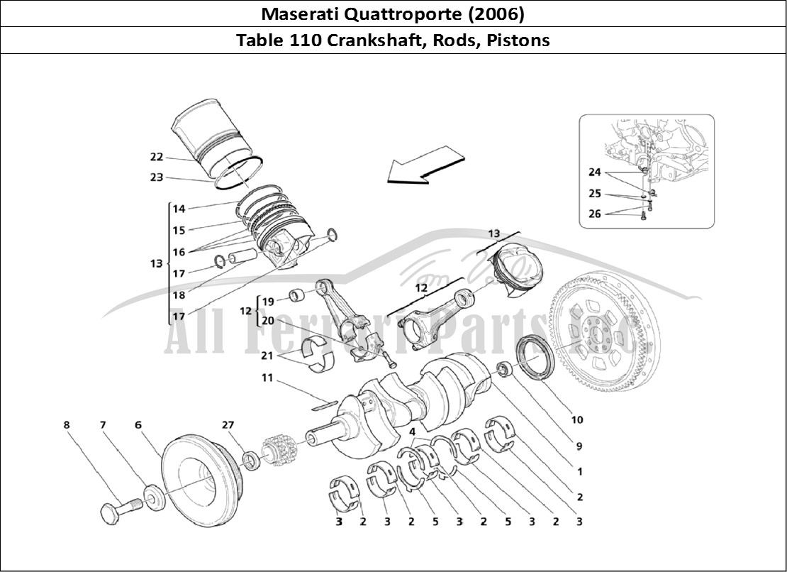 Ferrari Parts Maserati QTP. (2006) Page 110 Crank Mechanism